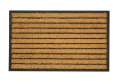 Sherpa Coir Striped Doormat - 60cmx40cm.